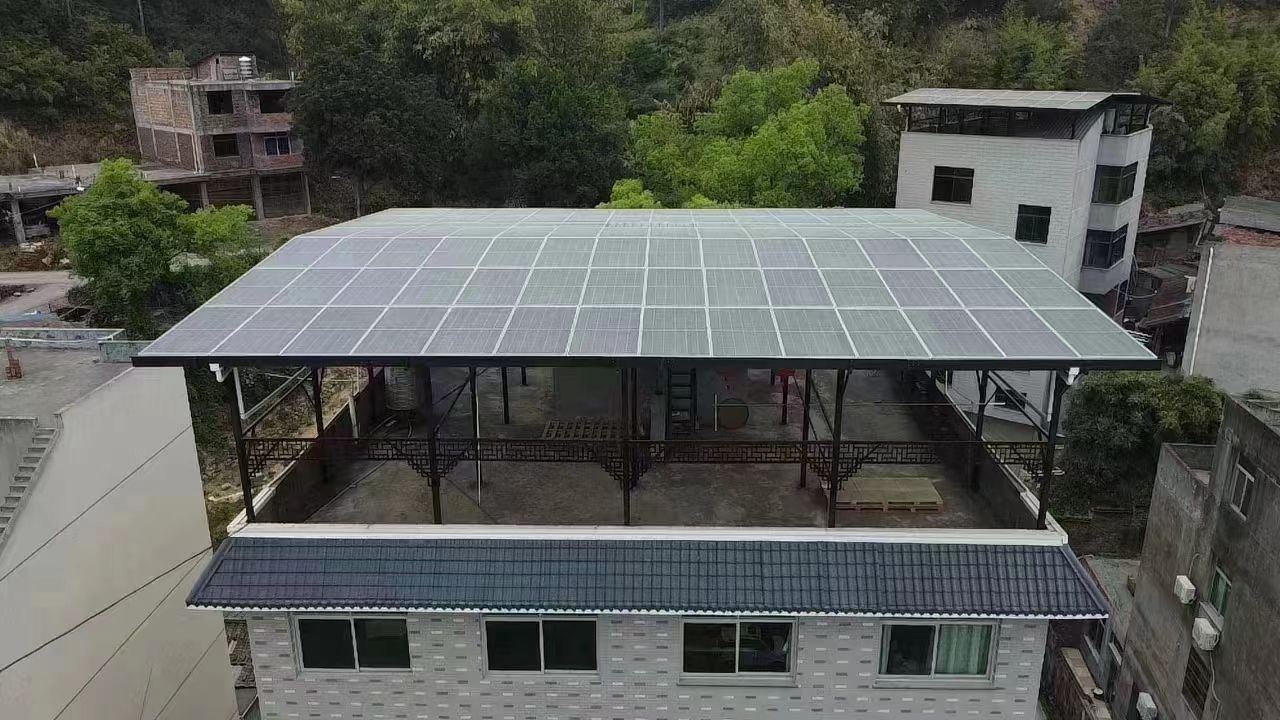 池州15kw+10kwh自建别墅家庭光伏储能系统